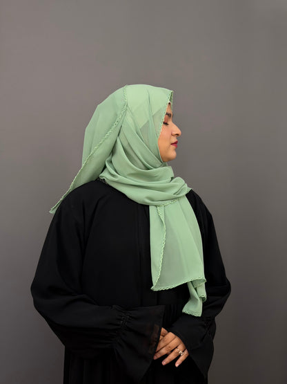 CROCHET HIJAB- MINT GREEN
