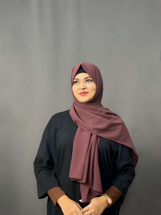 LUXE GEORGETTE- BURGANDY