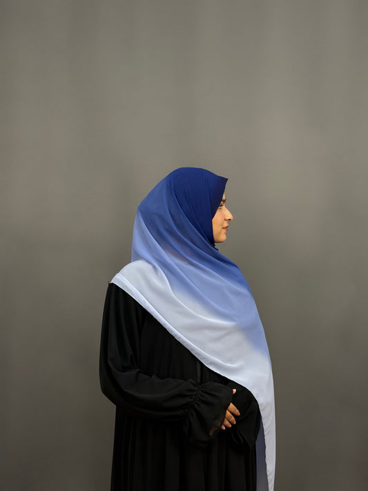 OMBRE GEORGETTE- BLUISH