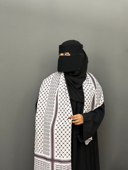 KEFFIYEH HIJAB- DEEP PURPLE