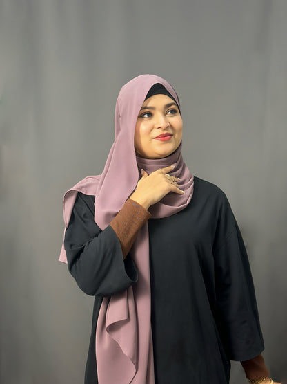LUXE GEORGETTE- SOFT PLUM