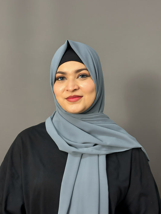 LUXE GEORGETTE- SMOKY ASH