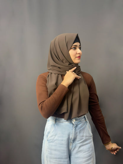 LUXE GEORGETTE- ASH OLIVE