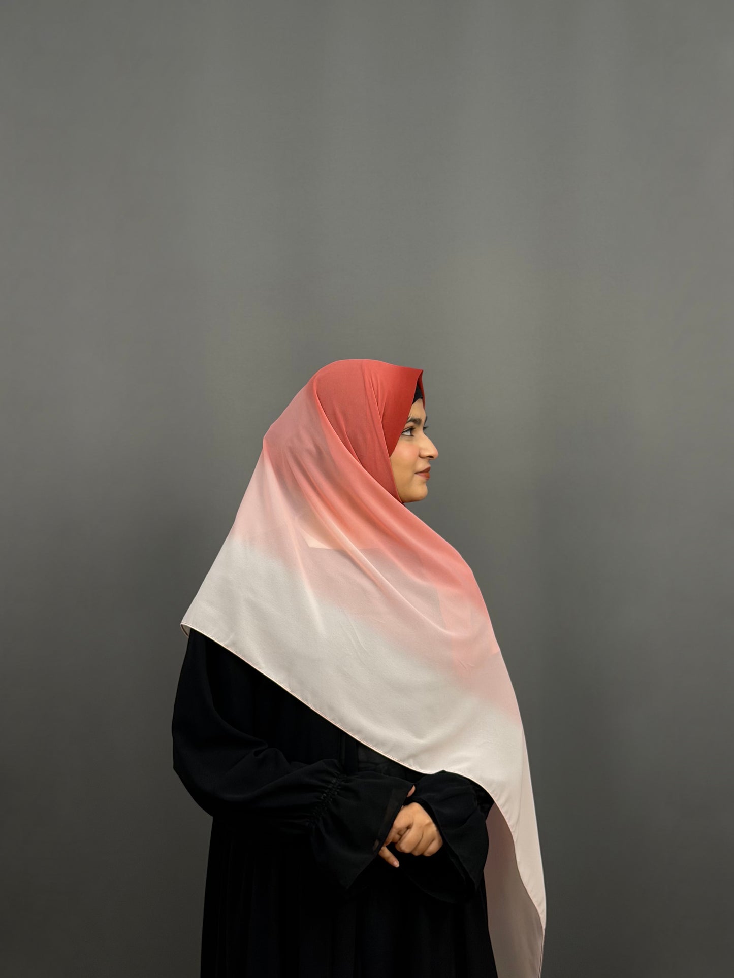 OMBRE GEORGETTE- RUST