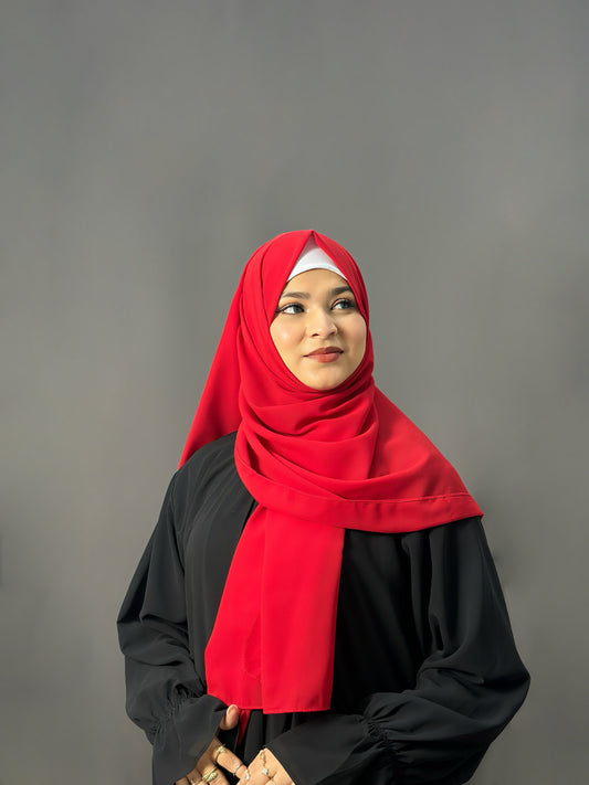 CHIFFON- RED