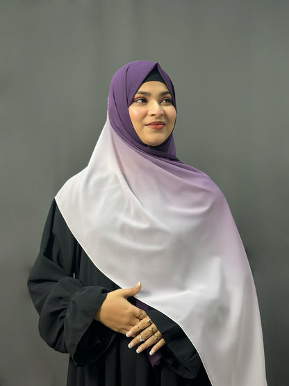 OMBRE GEORGETTE- DEEP LAVENDER