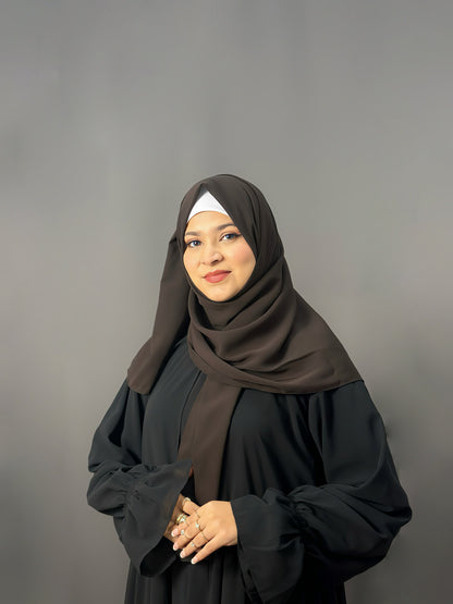 LUXE GEORGETTE- BROWN