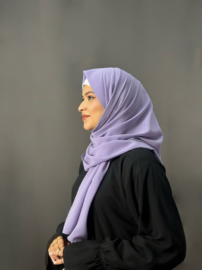LUXE GEORGETTE- DEEP LAVENDER