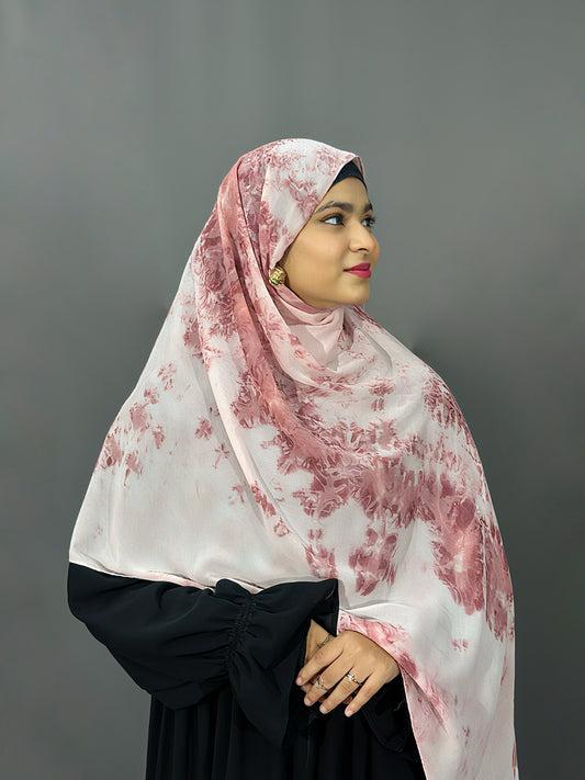 TIE DIE CHIFFON- BLUSH