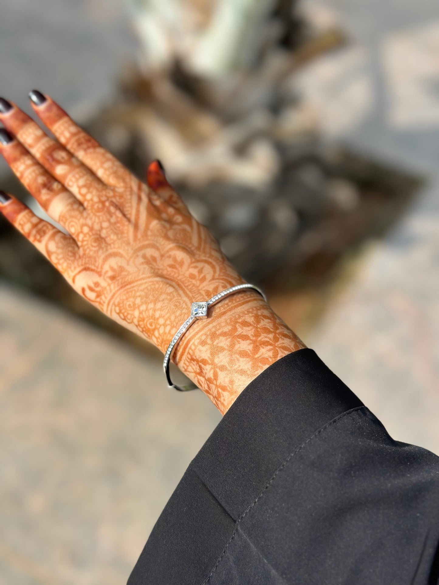 SILVER CRYSTAL BRACELET- 2