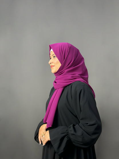 LUXE GEORGETTE- DEEP PURPLE
