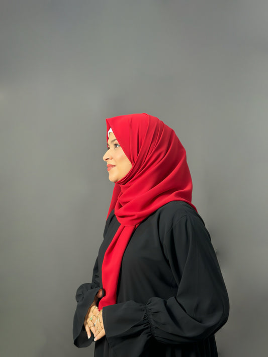 LUXE GEORGETTE- RED