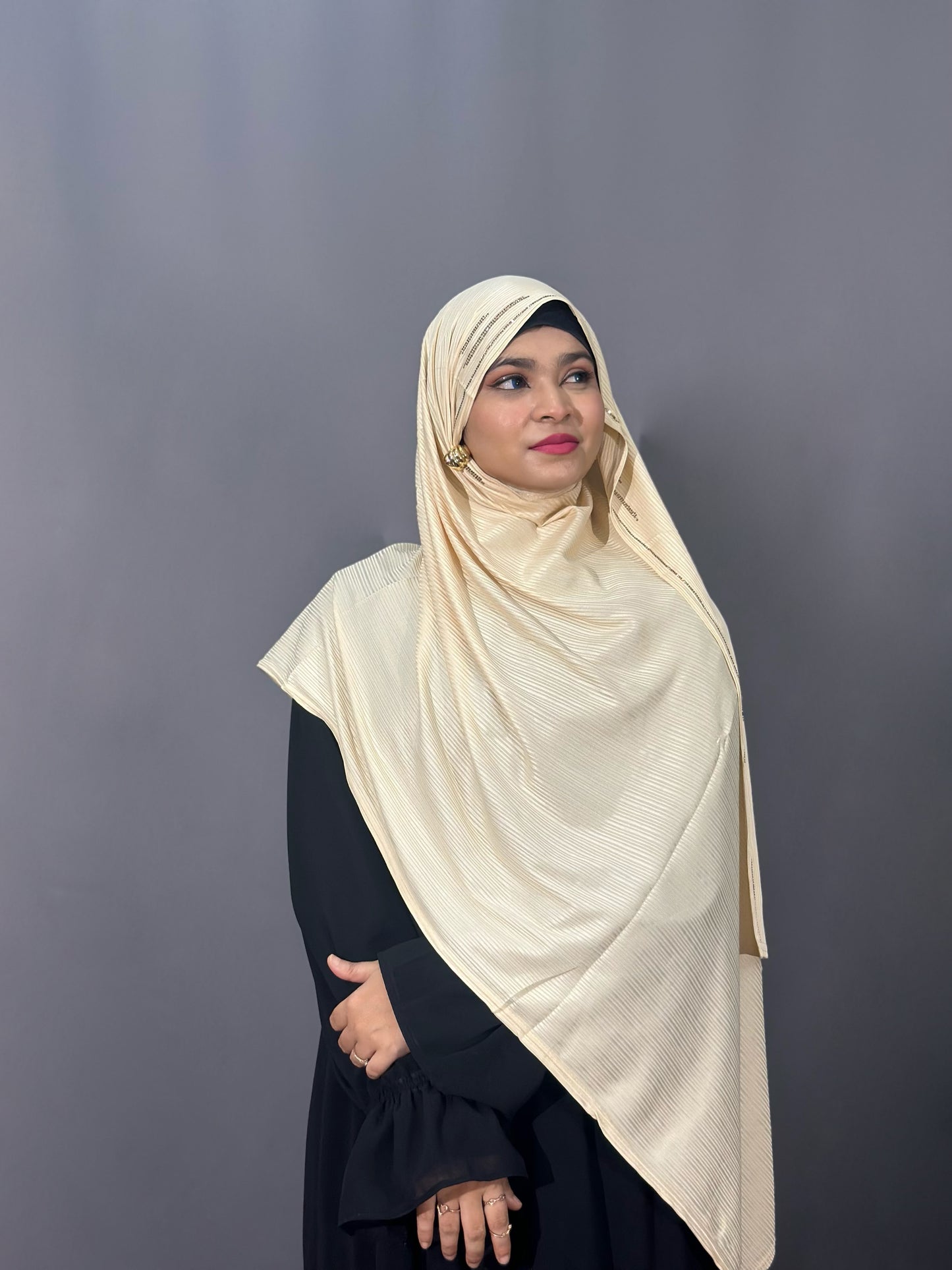 DIAMOND RIBBED JERSEY HIJAB