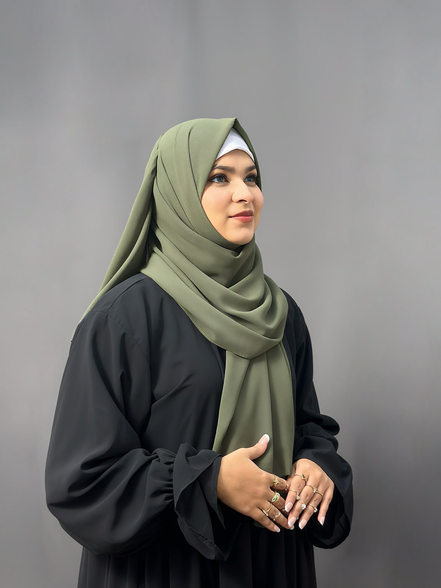 LUXE GEORGETTE- RUSTIC OLIVE