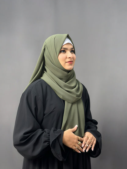 LUXE GEORGETTE- RUSTIC OLIVE