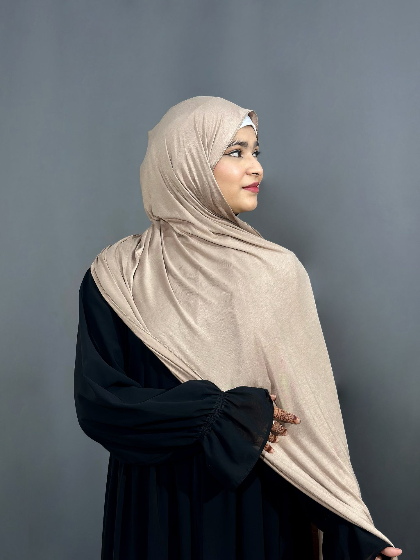 BAMBOO JERSEY HIJAB- KHAKI
