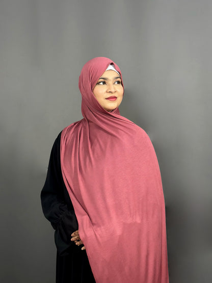 BAMBOO JERSEY HIJAB- ROSEWOOD