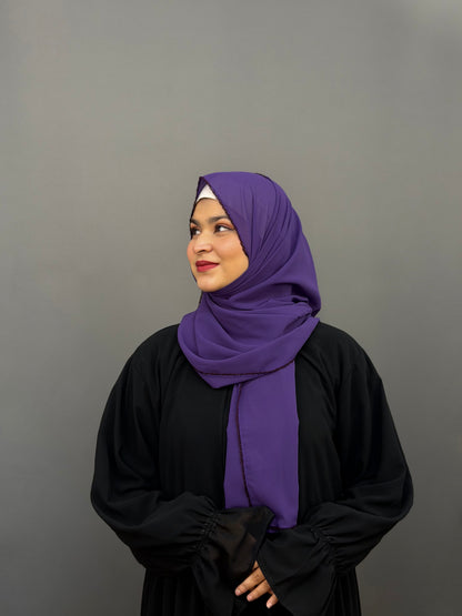 CROCHET HIJAB- BRINJAL