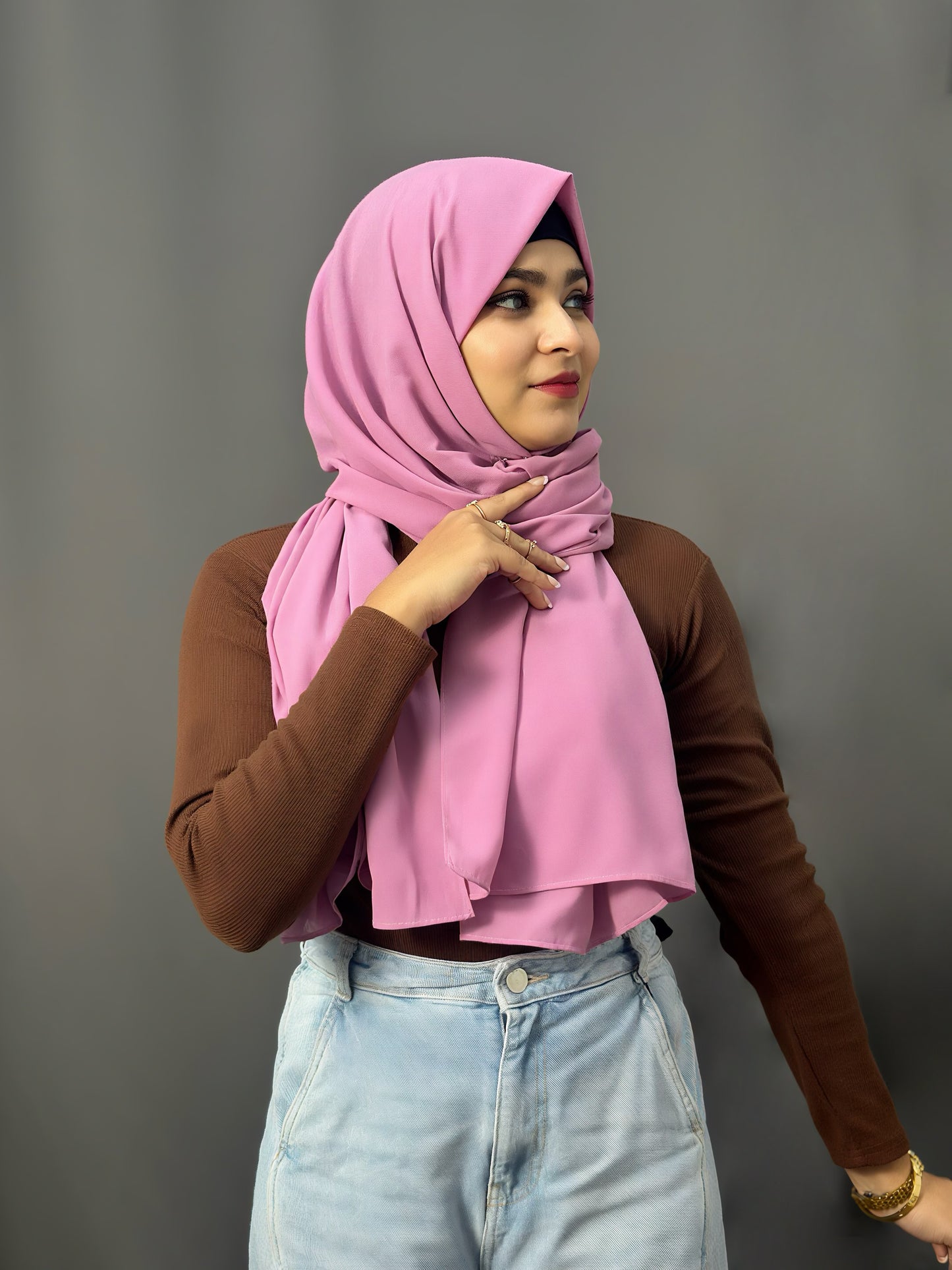 LUXE GEORGETTE- BUBBLE GUM