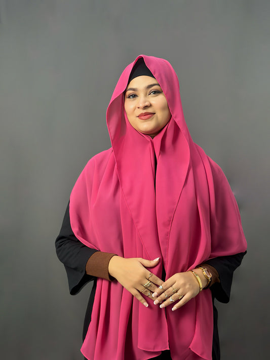 LUXE GEORGETTE- ROYAL PINK