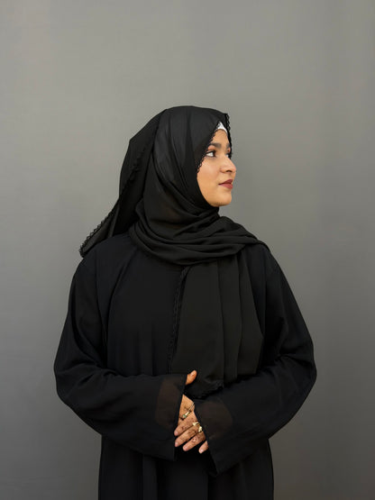 CROCHET HIJAB- BLACK