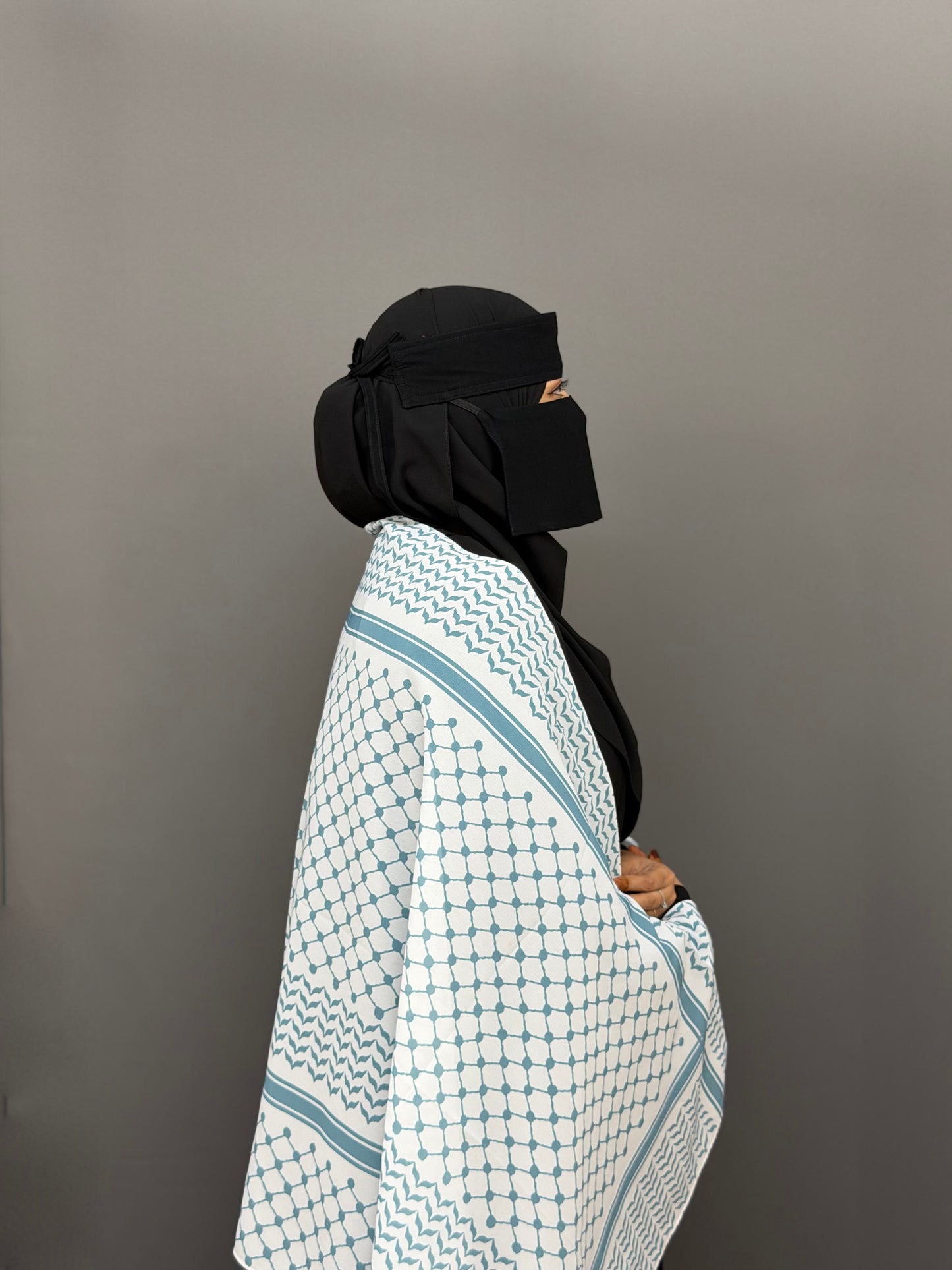 KEFFIYEH HIJAB- BLUE