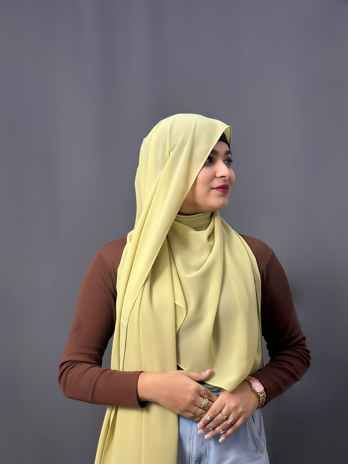 LUXE GEORGETTE- LEMON