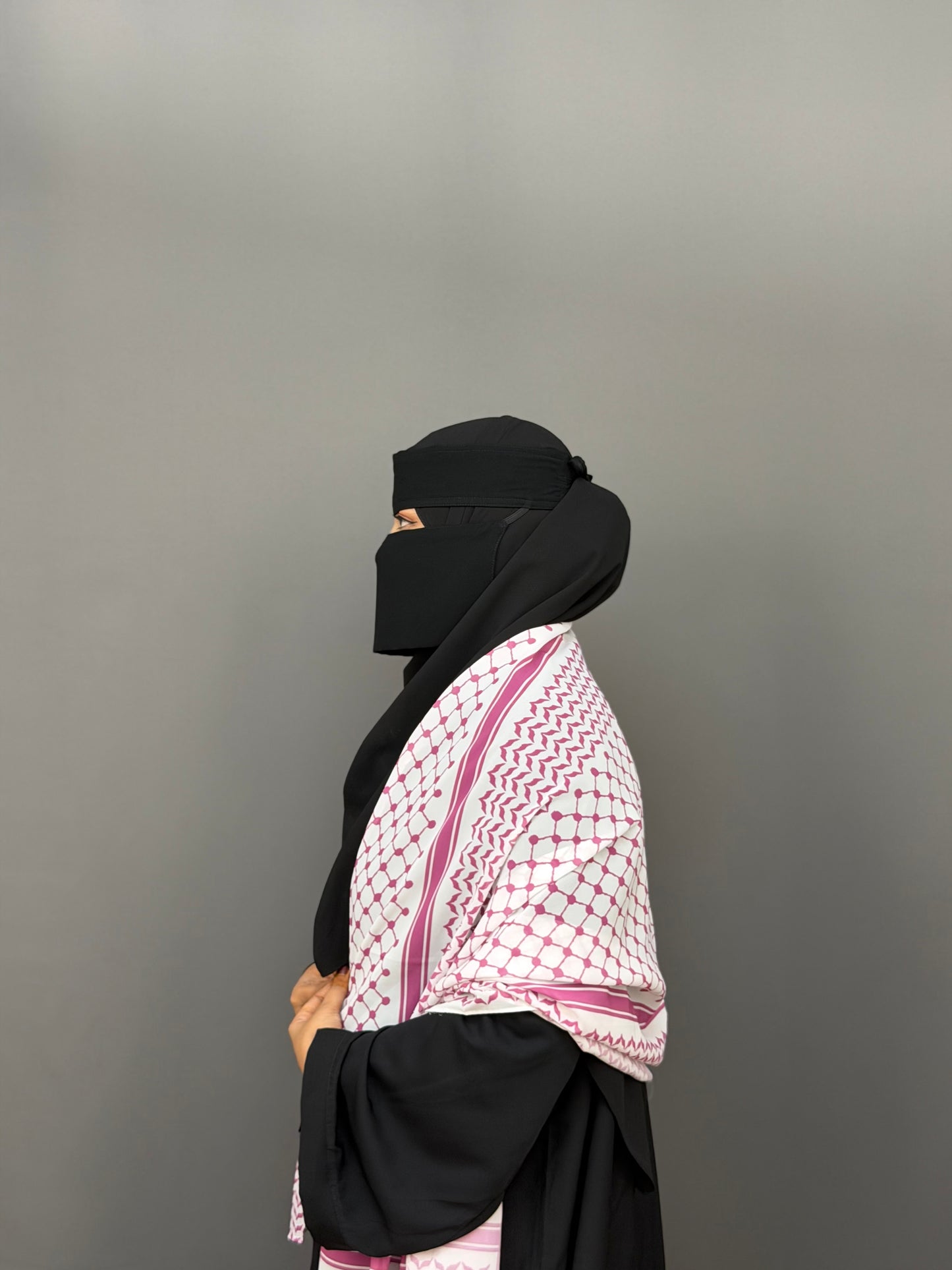 KEFFIYEH HIJAB- PINK