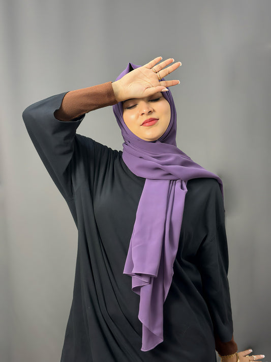 LUXE GEORGETTE- PURPLE