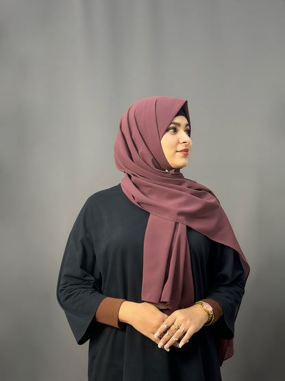 LUXE GEORGETTE- BURGANDY
