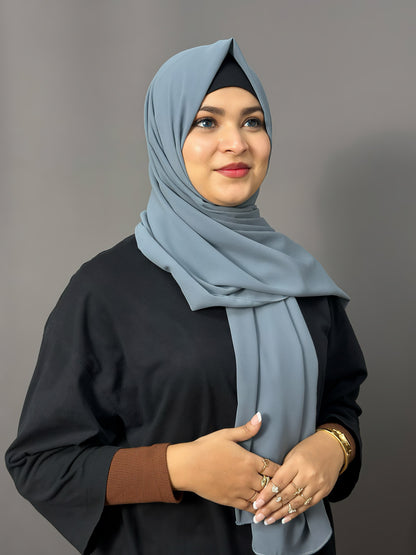 LUXE GEORGETTE- SMOKY ASH