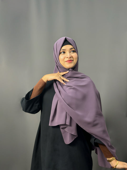 LUXE GEORGETTE- PLUM