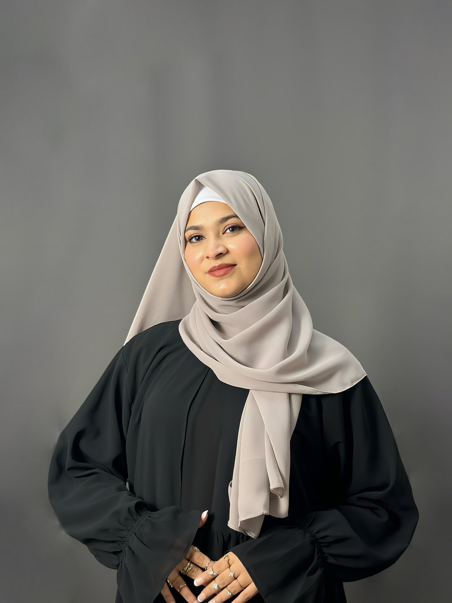 CHIFFON- NUDE  GREY