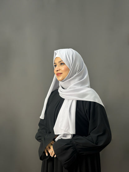 LUXE GEORGETTE-DUSTY BLUE