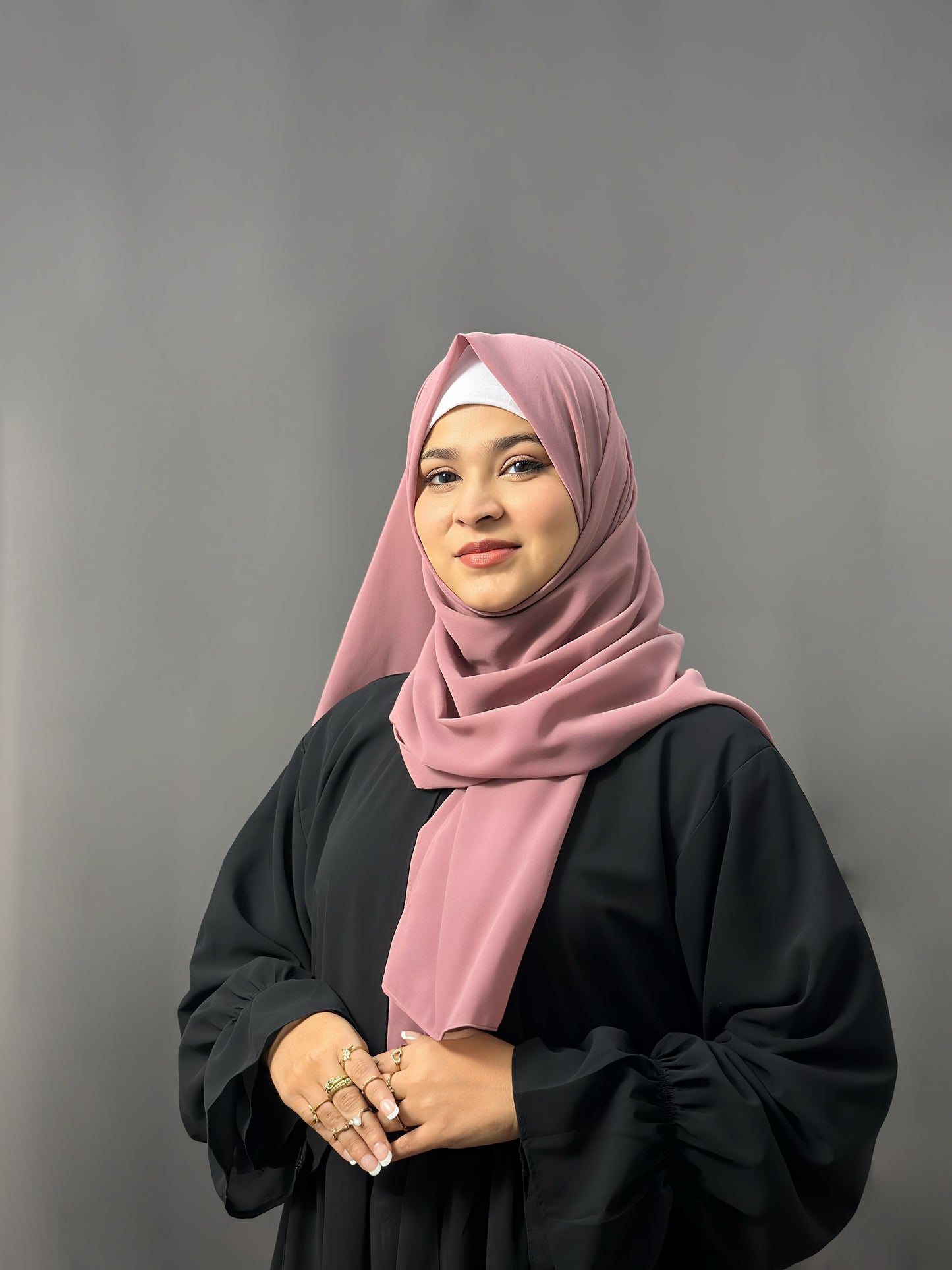 LUXE GEORGETTE- DUSTY PINK