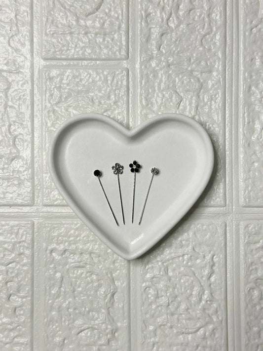 STRAIGHT CRYSTAL PINS- MAJESTIC(Pack of 4)