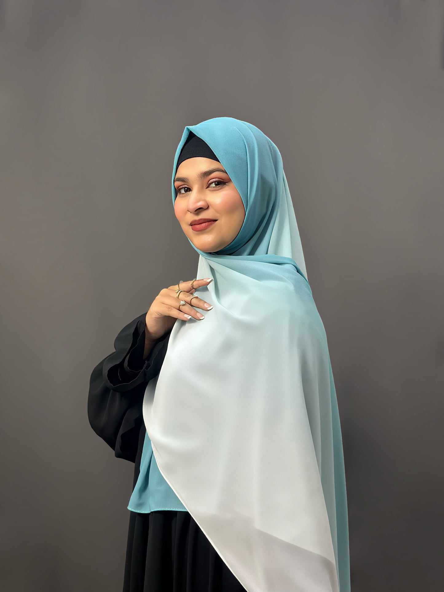 OMBRE GEORGETTE- SKY BLUE