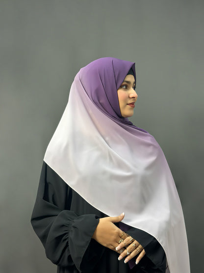 OMBRE GEORGETTE- DEEP LAVENDER