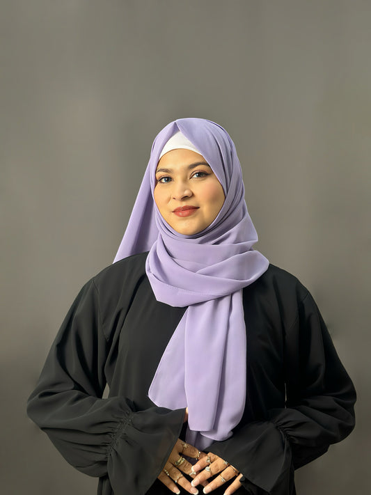LUXE GEORGETTE- DEEP LAVENDER