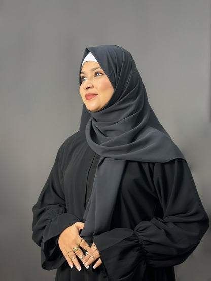 LUXE GEORGETTE- DARK GREY