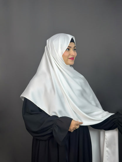 BUBBLE SATIN HIJAB- SKY BLUE