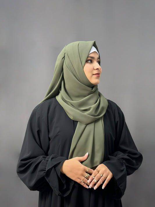 LUXE GEORGETTE- RUSTIC OLIVE
