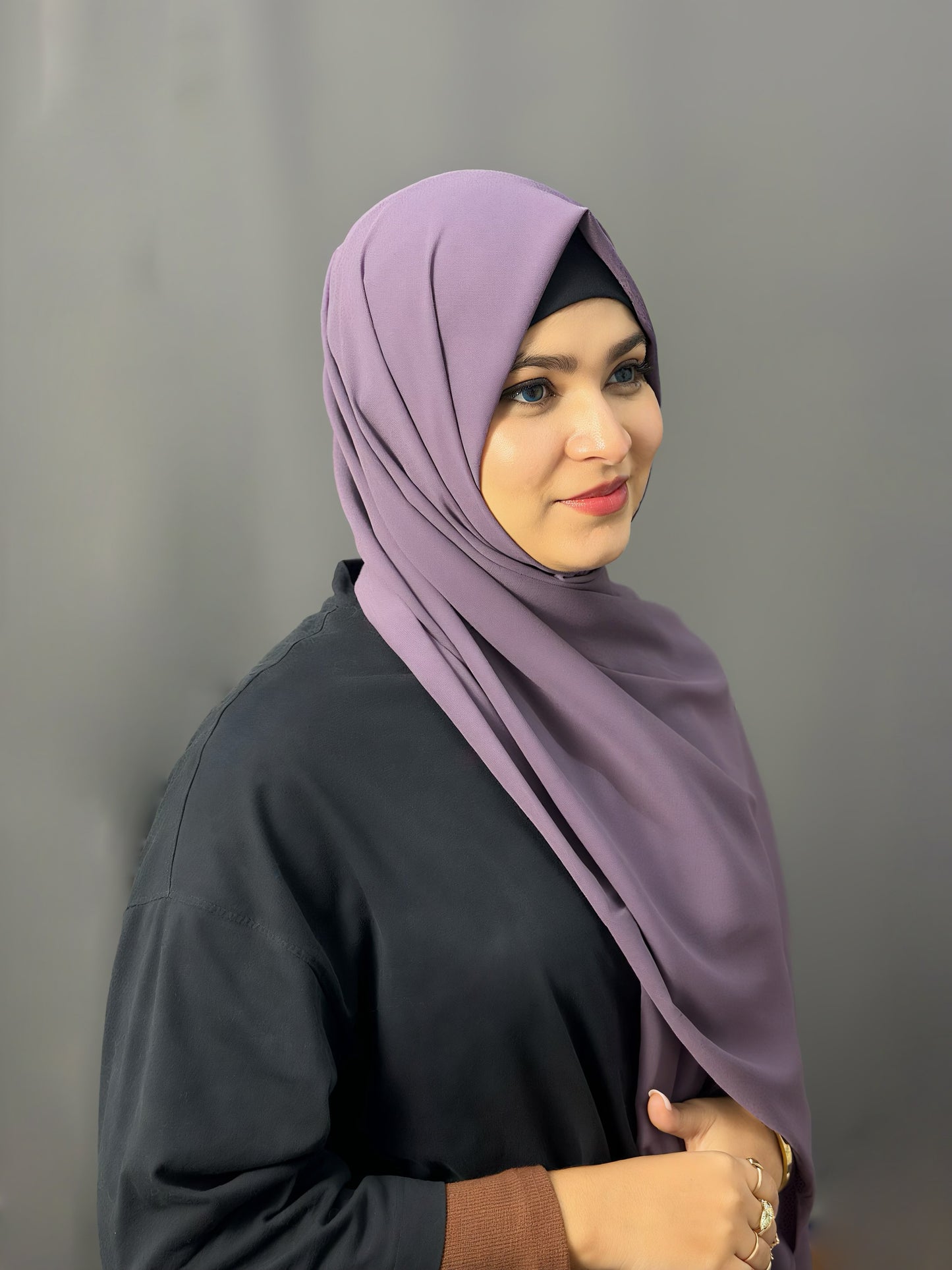 LUXE GEORGETTE- PLUM
