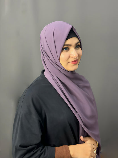 LUXE GEORGETTE- PLUM