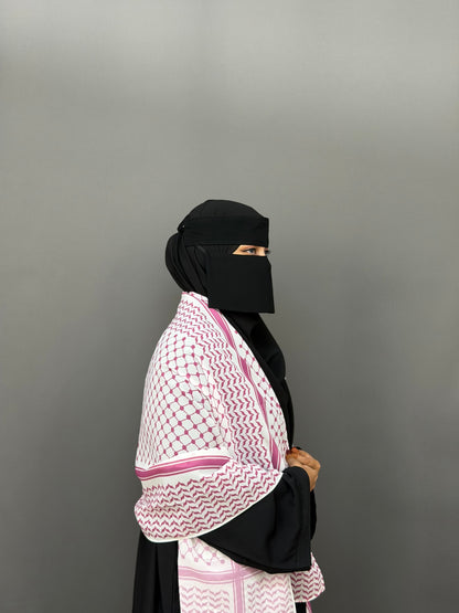 KEFFIYEH HIJAB- PINK