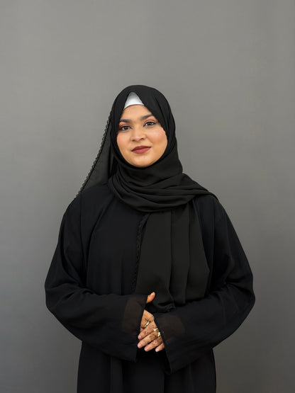 CROCHET HIJAB- BLACK
