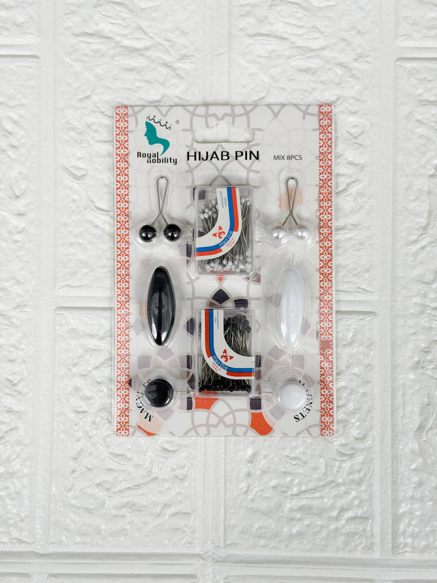 ALL-IN-ONE PIN SET(WHITE & BLACK COMBO)