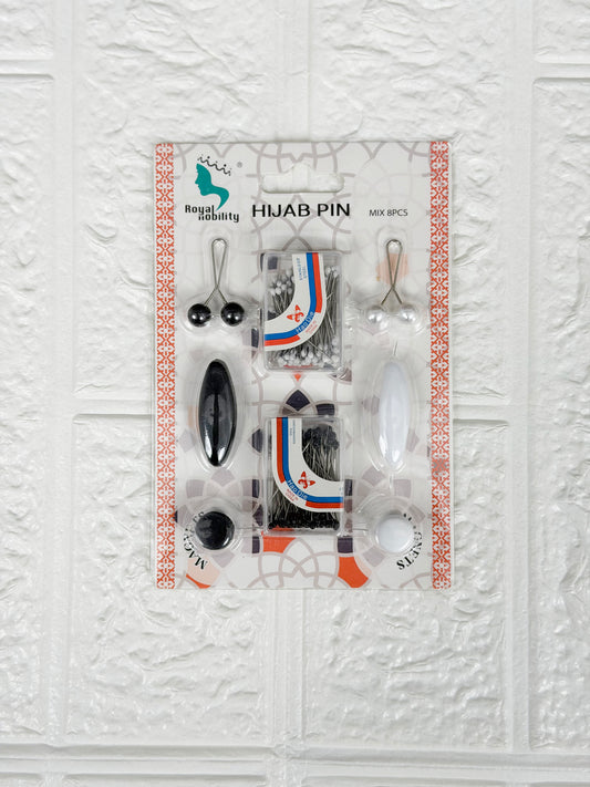 ALL-IN-ONE PIN SET(WHITE & BLACK COMBO)