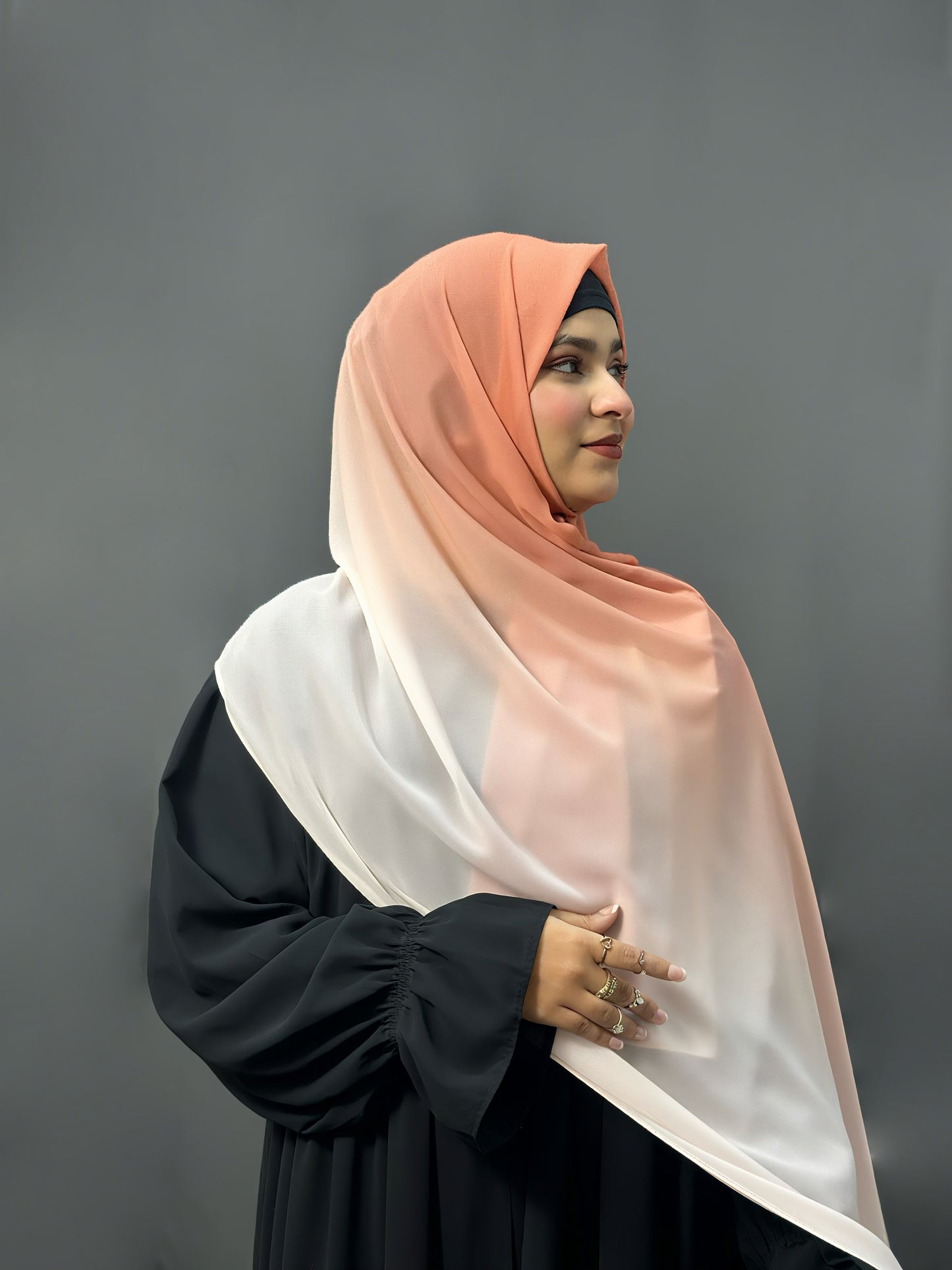 OMBRE GEORGETTE- PEACH