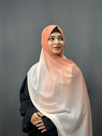 OMBRE GEORGETTE- PEACH